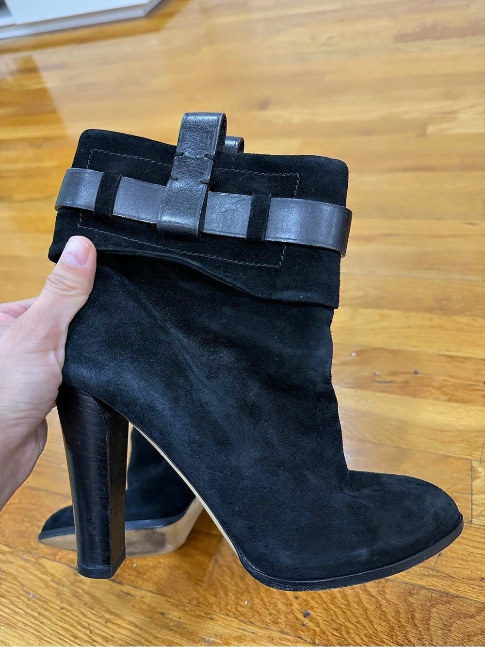 Reed Krakoff Black High Heel Ankle Boots
